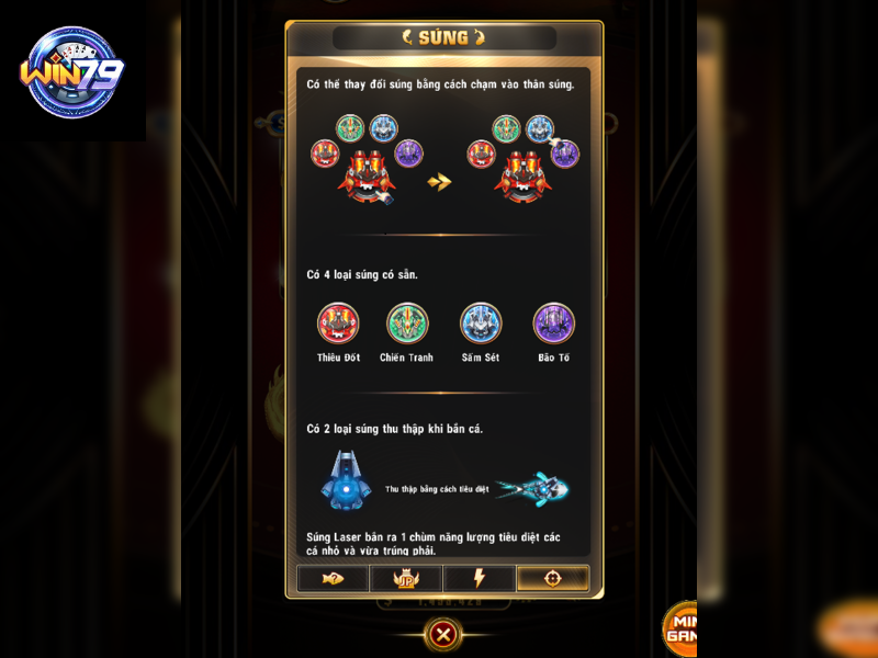 Súng săn đa dạng săn cá